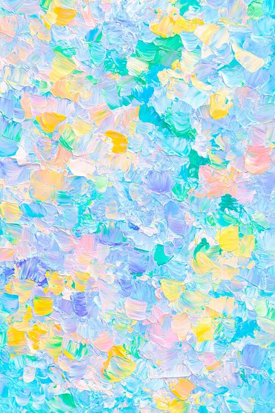 Pastel-coloured abstract - Soft and lively by Poster Art Shop