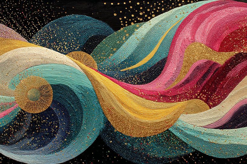 art avec couleur abstrait par Egon Zitter