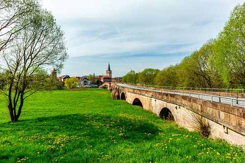 Zomer fietstocht door het Werradal bij Vacha - Thüringen - Duitsland