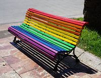 Banc arc-en-ciel