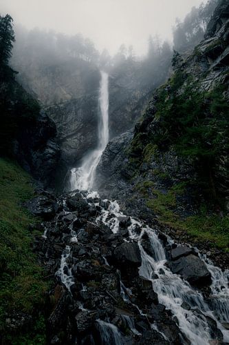Lehner Waterfall in the mist