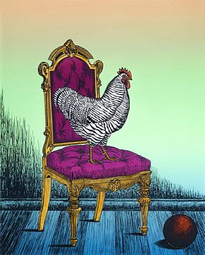 Rooster On Chair