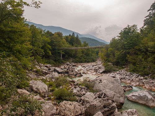 Hangbrug over de Soča
