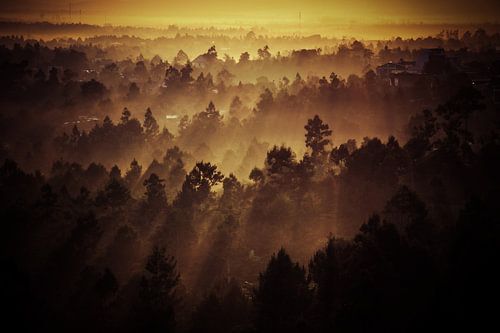 Montagnes du soleil couchant