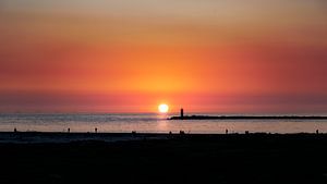 Sonnenuntergang bei IJmuiden