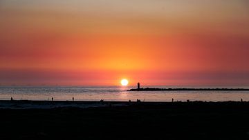 Coucher de soleil à IJmuiden