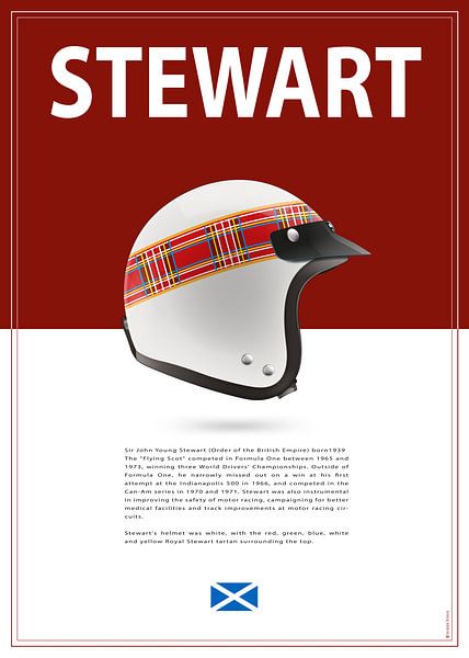 Jackie Stewart Helm von Theodor Decker