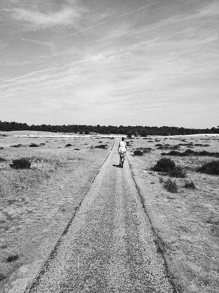 Lonely cyclist by Wannatale