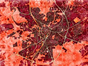 Karte von Lingen (Ems) im stil 'Amber Autumn'