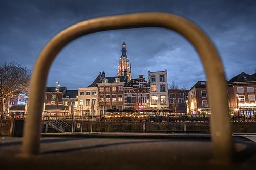 Breda, port dans la lumière du soir sur Andre Gerbens