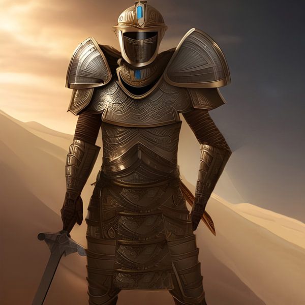 Warrior of the Elements in Armour by Babetts Bildergalerie
