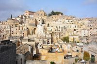 Sassi van Matera Basilicata grens Puglia Italië