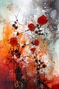 Modern Impressionisme Abstract Klaprozen van Preet Lambon thumbnail