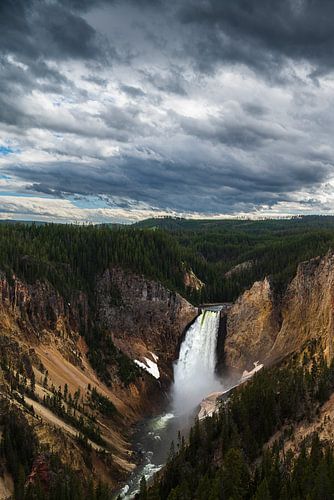 Dark Clouds Over Yellowstone Falls