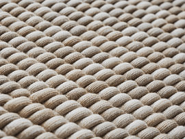 Abstract Close Up Natural Linen Weave Texture by Alfonz