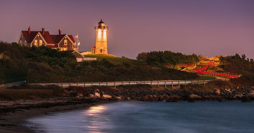 Nobska Light Vuurtoren, Cape Cod, Massachusetts van Henk Meijer Photography