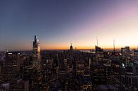 Manhattan skyline during sunset by swc07 thumbnail
