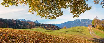 prachtig landschapspanorama boven Garmisch van SusaZoom