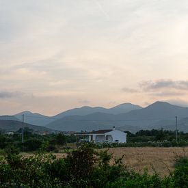 Pastelzonsondergang bij Olbia van Xulé Bogers
