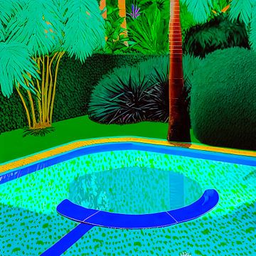 Zwembad tuin van Vlindertuin