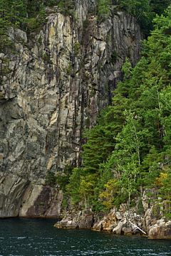 Steilwand am Lysefjord von Anja B. Schäfer