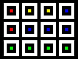 Verschachtelt | Mittig | 04x03 | N=02 | Random #04 | RGBY