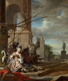 An Italian Courtyard, Jan Weenix