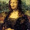 Mona Lisa Abstract Pixel Digital Art van Art By Dominic