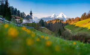 Maria Gern mit dem Watzmann im Hintergrund