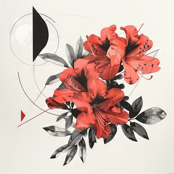 Azalea floral artwork by Poster Art Shop