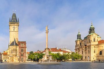 Oude Stadsplein in Praag van Melanie Viola