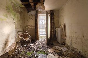 Verlassenes Hotelzimmer.