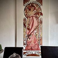 Klantfoto: Moet & Chandon White Star, Alphonse Mucha, op canvas