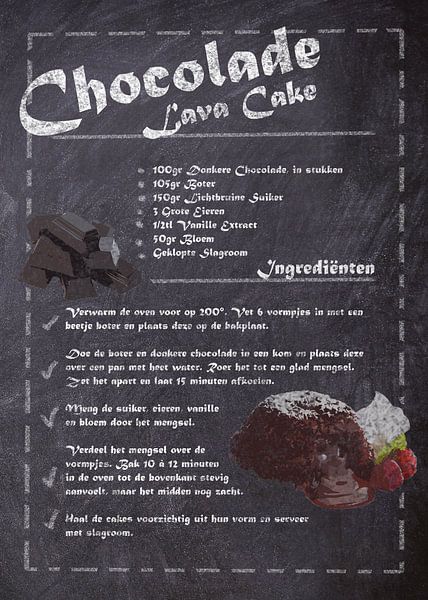 Dessert Recept - Lava Cake van JayJay Artworks