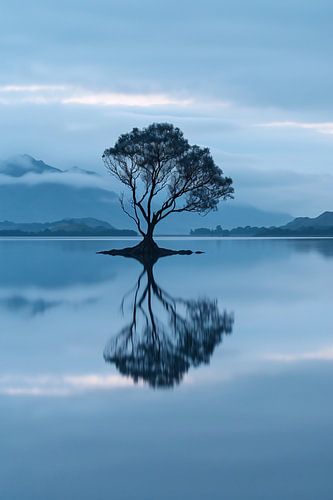 Tree reflection in the lake