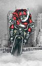 Santa Claus,  Coming From Town van Marja van den Hurk thumbnail