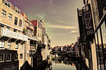 Dordrecht Wijnhaven vanaf Scheffersplein Nederland van Hendrik-Jan Kornelis