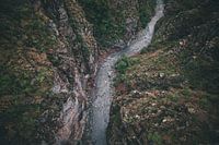Der Fluss Var in Frankreich von oben