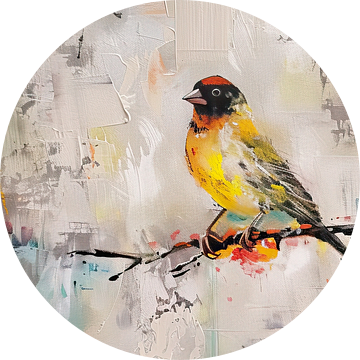 Schilderij Kleurrijke Vogel