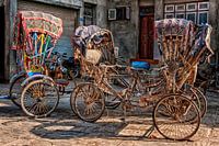 Rickshaws Nepal Kathmandu