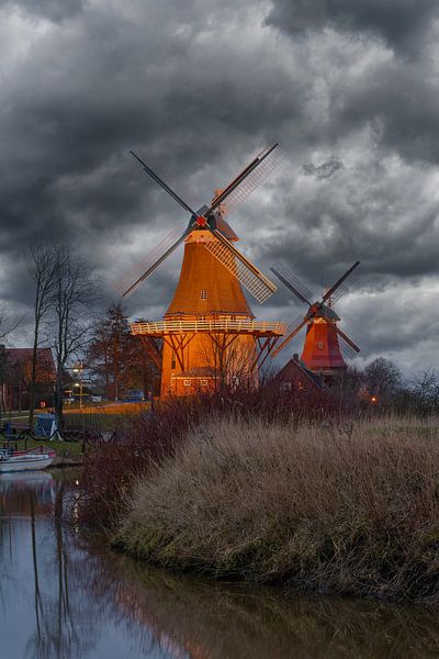 Abend in Greetsiel von Peter Eckert