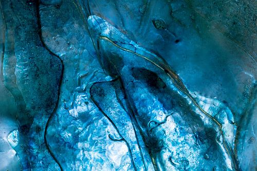 Blauw Abstract Lichtpuntjes | Fine Art Fotografie