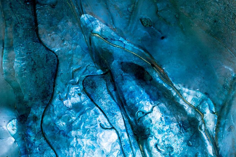 Lumières abstraites bleues | Photographie d'art par Nanda Bussers