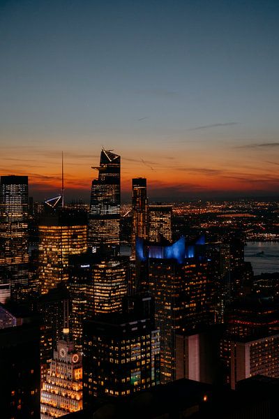 New York skyline at sunset by Joyce van Doorn