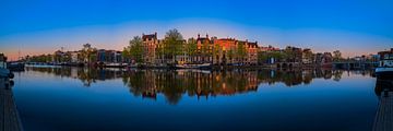 View of the Amstel river (east side) in Amsterdam, 2021 - 7