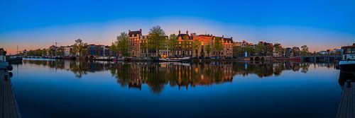 Uitzicht op de Amstel (oostkant) in Amsterdam, 2021 - 7