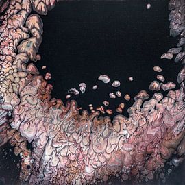 Spread Out-abstrakt, Acrylfarbe auf Leinwand