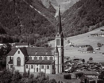 Parochiekerk Heilig Hart in Lungern, Zwitserland van Patrick Groß