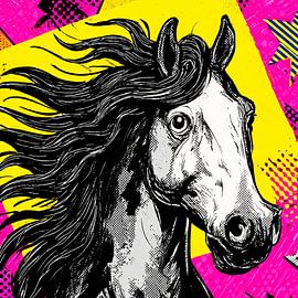 Cheval Pop Art n° 3 sur Digital Picture Art