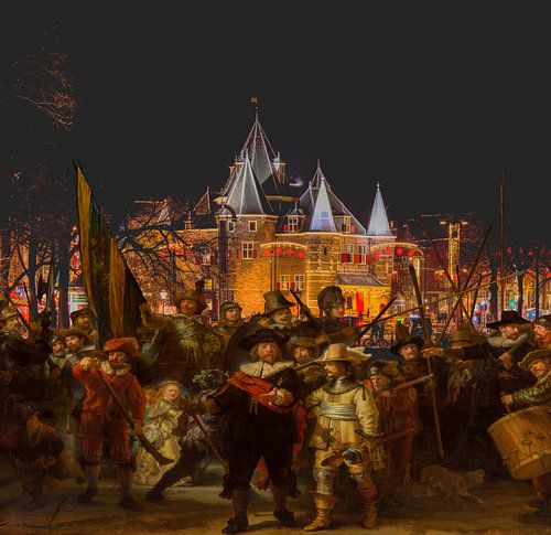 Nachtwacht van Rembrandt van Rijn in Amsterdam